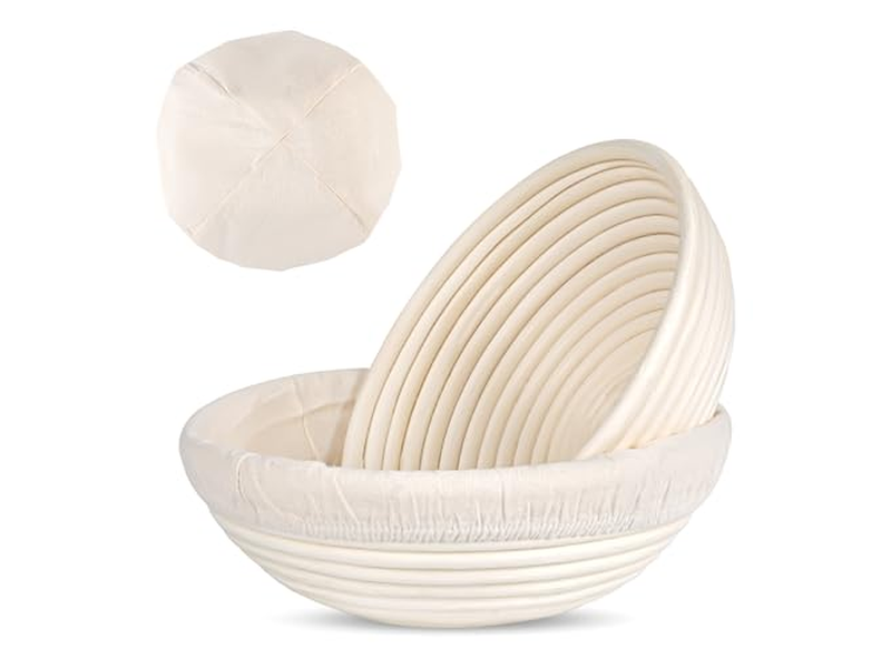 3Pcs Bread Banneton Proofing Basket Set 5Pcs 2Pcs 7Pcs 9Inch Round 8.5 Inch
