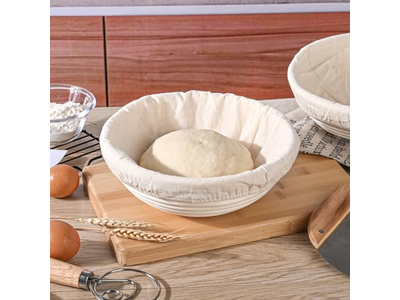 3Pcs Bread Banneton Proofing Basket Set 5Pcs 2Pcs 7Pcs 9Inch Round 8.5 Inch