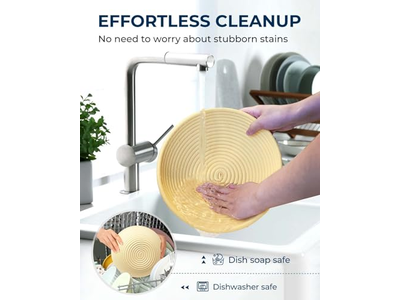 Cesta de Prueba de Pan de Bambú