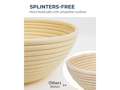 Cesta de Prueba de Pan de Bambú