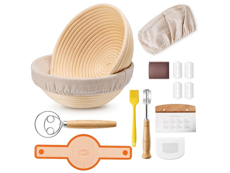 Cesta de Horneado Scone Brownie Pastel Muffins Madera Horneado Masa Madre