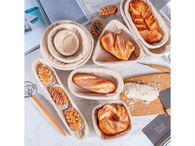 Mejor Banneton para Prueba de Masa Madre Sin Harina Limpieza Forro Tazón Lavado