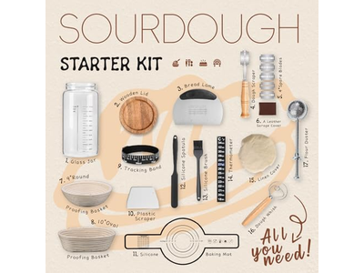 Gran Cesta para Regalos Pan 2 Piezas Cuchillo Casero Forro de Silicona