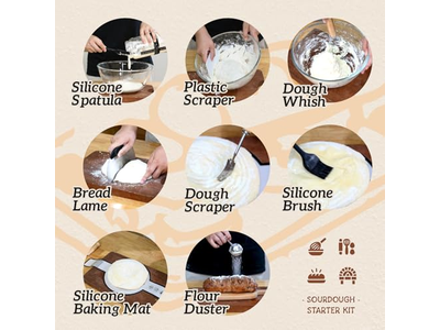 Gran Cesta para Regalos Pan 2 Piezas Cuchillo Casero Forro de Silicona