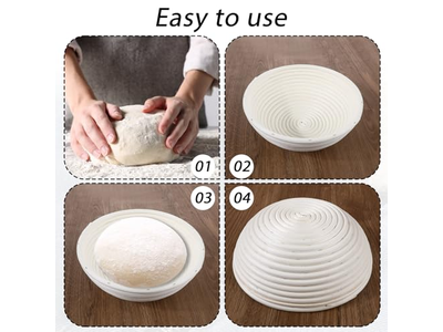 Cesta de Pan con Cubierta Cestas de Prueba Fermentación de Tela