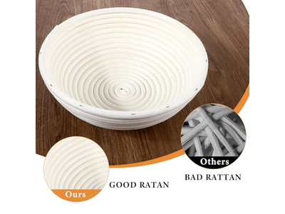 Cesta de Pan con Cubierta Cestas de Prueba Fermentación de Tela