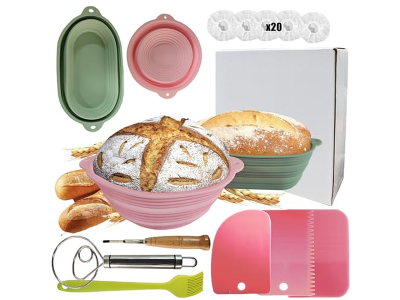 Cestas de Prueba de Pan para Masa Madre Cesta de Banneton de 9 Pulgadas