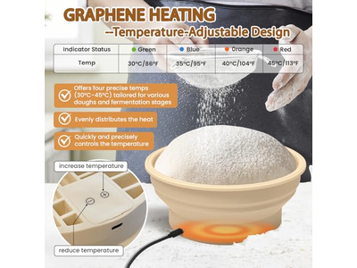 Cesta de Pan de Mimbre Ovalada Cestas de Prueba de Masa Contenedor