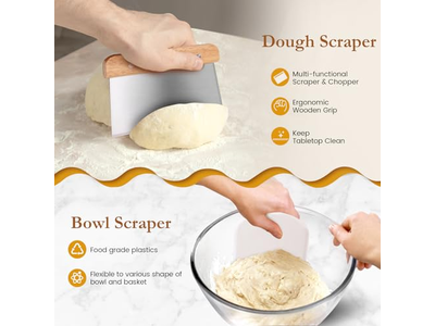 Cestas de Banneton de Limpieza Cesta de Pan Ovalada con Forro de Silicona Mini