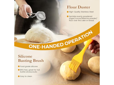 Cestas de Banneton de Limpieza Cesta de Pan Ovalada con Forro de Silicona Mini