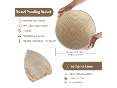 Cesta de Comida Rápida Hamburger Pan Prueba 11 Pulgadas Cubierta de Prueba de Masa