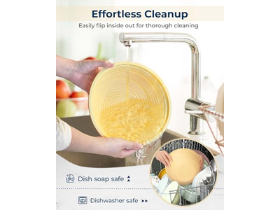 10Inch Oval Rattan Bread Basket Sourdough Kit Proving Rising Dough Cane Baking