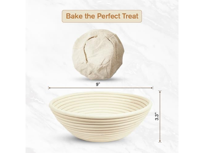 8 9 10 Inch Banneton Proofing Baskets Rattan Round And Oval