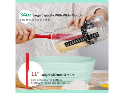 9 Inch Bannetons Basket For Bread Dough Sour Tools Baking Kit Round Set Making