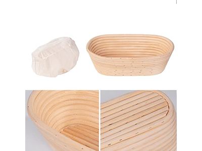 9 Inches Banneton Proofing Basket 10In 10Inch Oval Round Baking Baguette