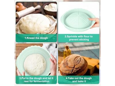 Cestas de Pan Bake Couche para Prueba, Compra Baneton, Cesta de Elevación Benneton Set de Horneado