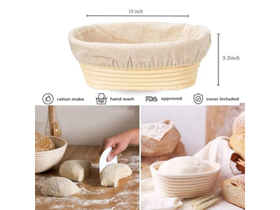 Horneando Pan con una Cesta de Banneton