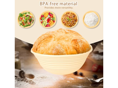 Banneton para Pan Artesanal Usando Por Primera Vez 10 Pulgadas Cubierta Ovalada 8P Forro