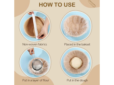 Cesta de Prueba de Pan Grande Ovalada 9 Pulgadas Bannetons Simples Paquete