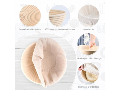 Cesta de Banneton de Sauce de Mimbre de 6 Pulgadas para Prueba