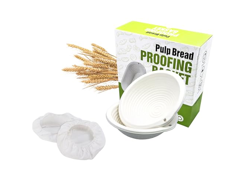 Cestas de Prueba de Masa de Bannetons para Pan de Masa Madre Kit de 9Pcs Agua Química