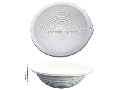 Cestas de Prueba de Masa de Bannetons para Pan de Masa Madre Kit de 9Pcs Agua Química