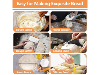 Cesta de Horneado Scone Brownie Pastel Muffins Madera Horneado Masa Madre