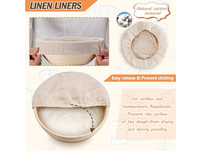 Cesta de Horneado Scone Brownie Pastel Muffins Madera Horneado Masa Madre