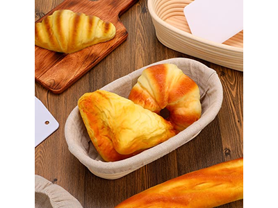 Cesta de Prueba Benetton 23Cm Ovalada Redonda con Forro de Masa para Pan