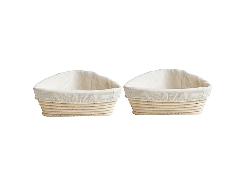 Cesta de Prueba Benetton Redonda y Ovalada con Cepillo de Pan Raspador Couche Tazón