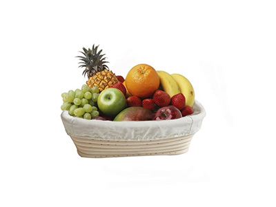 Cesta de Prueba Benetton Redonda y Ovalada con Cepillo de Pan Raspador Couche Tazón