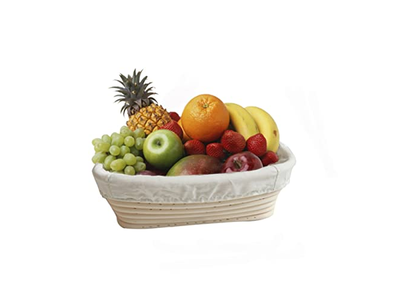 Cesta de Prueba de Pan Diseño de Inserto Largo Banneton 7 Pulgadas Ovalada Premium 10 Pulgadas