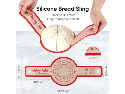 Cesta de Prueba de Pan Redonda y Ovalada Prueba 2 Paquetes 9 Pulgadas Plástico para Hornear