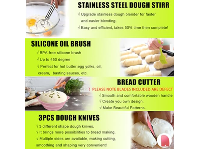 Cestas de Prueba de Pan para Masa Madre Cesta de Banneton de 9 Pulgadas