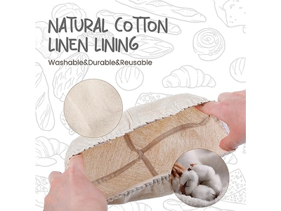 Juego de Cestas de Prueba de Pan de 2 Piezas de 8.5 Pulgadas