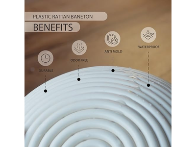 Caja de Fermentación de Masa Miniatura Cesta de Pan Kits de Inicio de Masa Madre