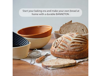 Caja de Fermentación de Masa Miniatura Cesta de Pan Kits de Inicio de Masa Madre