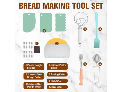 Tazón Raspador de Masa Pan de Masa Madre Cesta de Horneado Pequeña Redonda de 10 Pulgadas