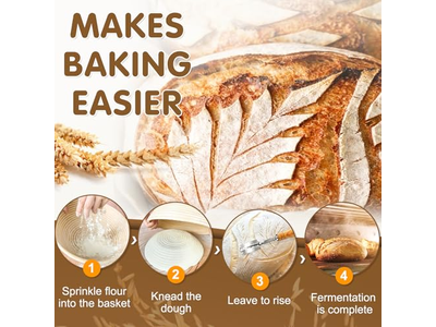 Soporte de Cesta de Pie Rack de Fermentación Tela de Lino Personalizada Prueba de Masa de Sourdough