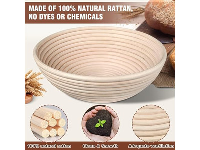 Soporte de Cesta de Pie Rack de Fermentación Tela de Lino Personalizada Prueba de Masa de Sourdough