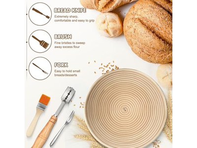 Soporte de Cesta de Pie Rack de Fermentación Tela de Lino Personalizada Prueba de Masa de Sourdough
