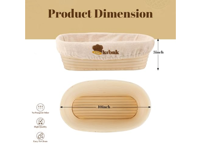 Tazón de Pan de Ratán Indonesio para Hornear Sourdough