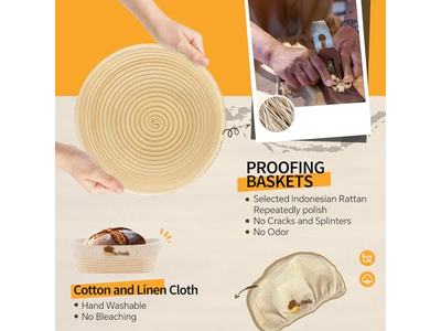 Tazón de Pan de Ratán Indonesio para Hornear Sourdough